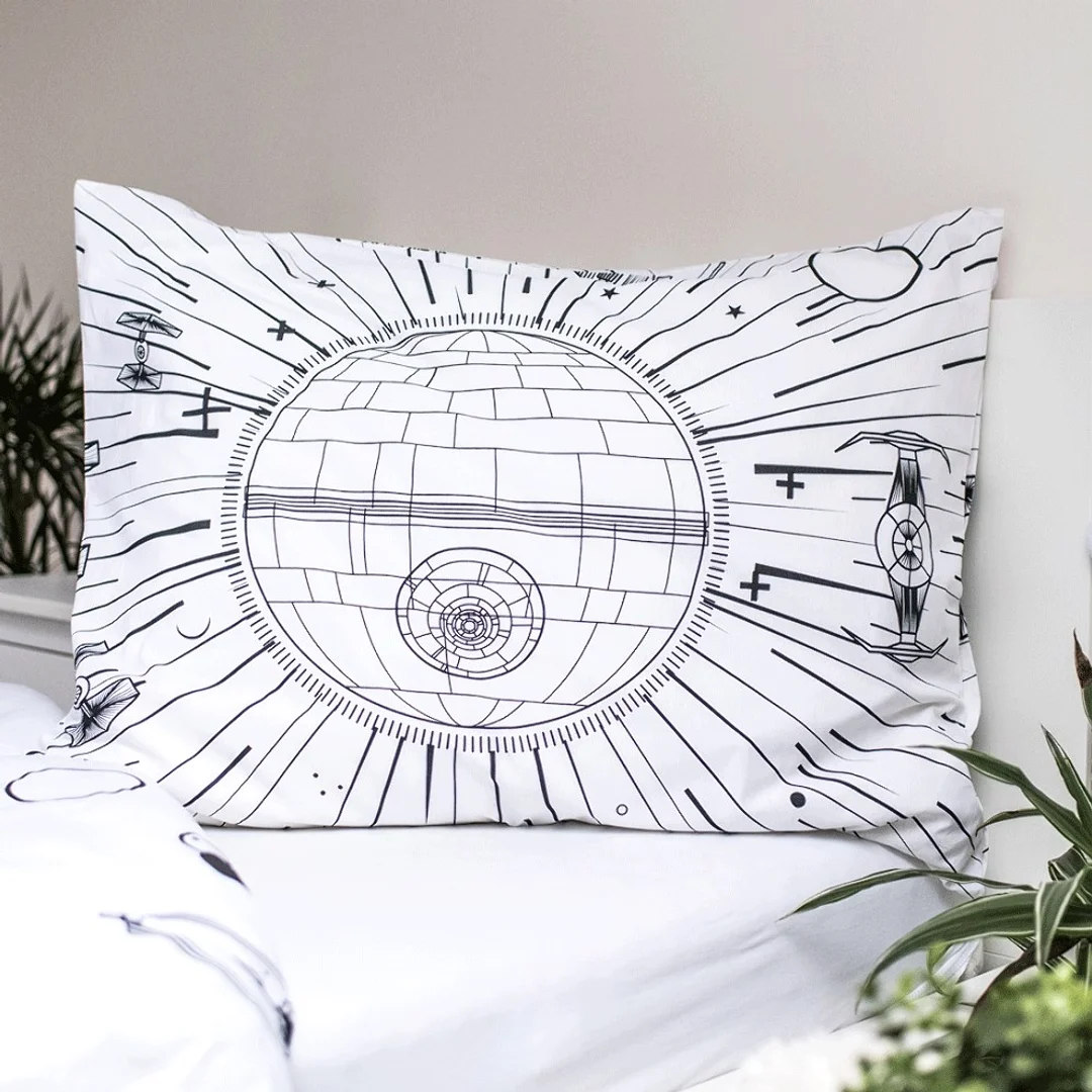 Pościel świecąca w ciemności 140x200 Star Wars Gwiezdne Wojny 1629 bawełniana poszewka 70x90 — zdjęcie 4
