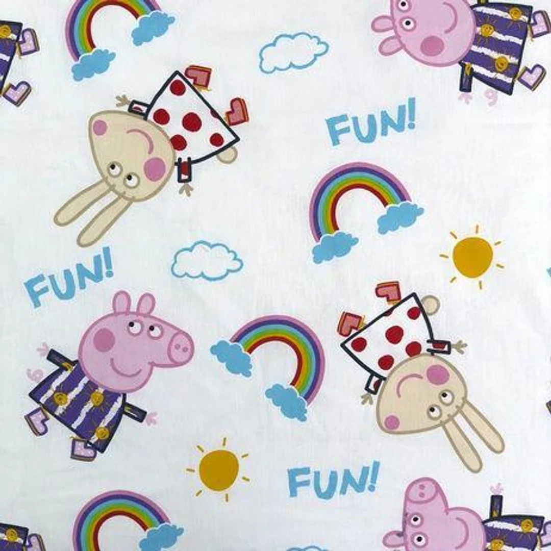 Pościel świecąca w ciemności 140x200 Świnka Peppa niebieska poszewka 70x90 JF24 — zdjęcie 6