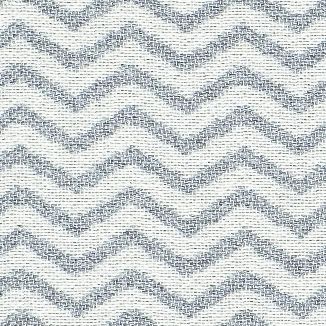 Poszewka bawełniana akrylowa 50x50 2157-1 Zygzak szara RAW — zdjęcie 3