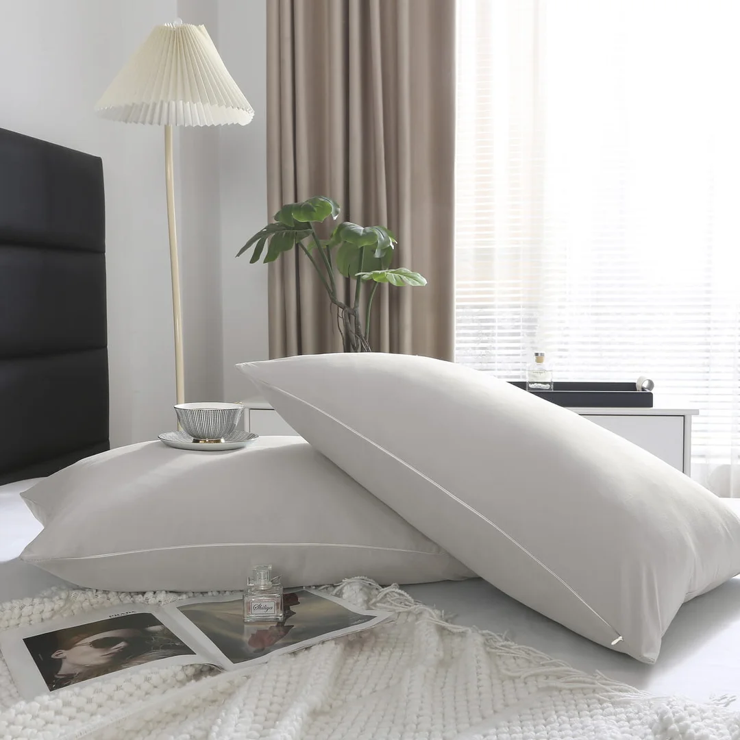 Poszewka satynowa 50x60 taupe jednobarwna — zdjęcie 7