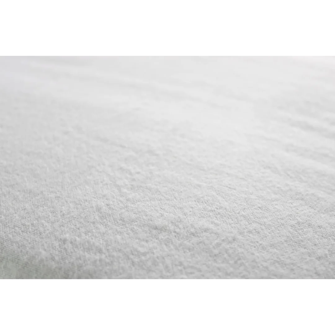 Prześcieradło flanelowe bez gumki 140x200 białe — zdjęcie 5