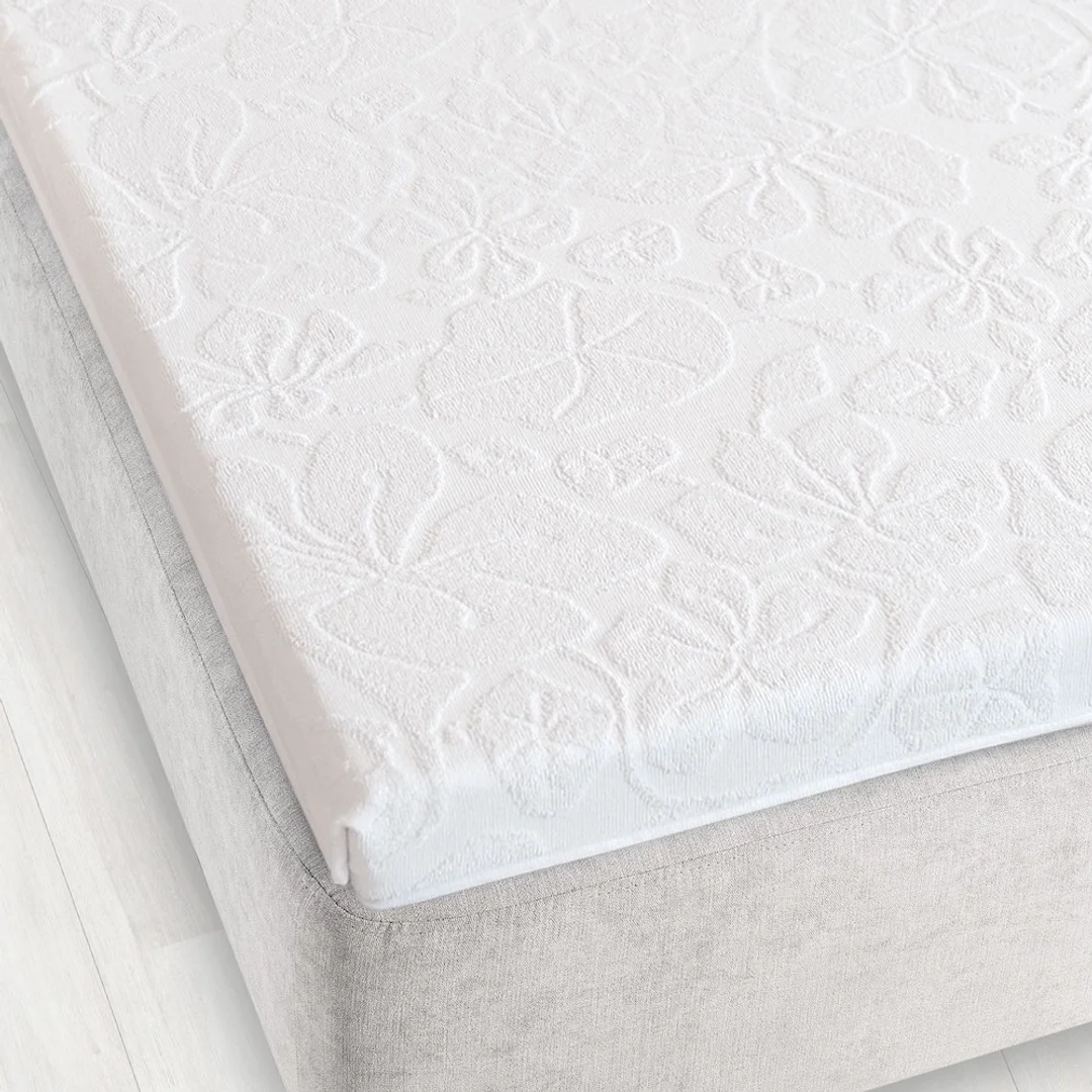 Prześcieradło frotte bez gumki 150x205 białe K11 500 Tulipan Zwoltex — zdjęcie 2