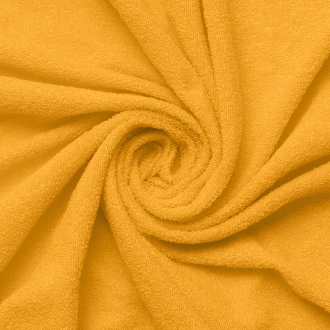 Prześcieradło frotte z gumką 120x200 żółte 05 Premium — zdjęcie 4
