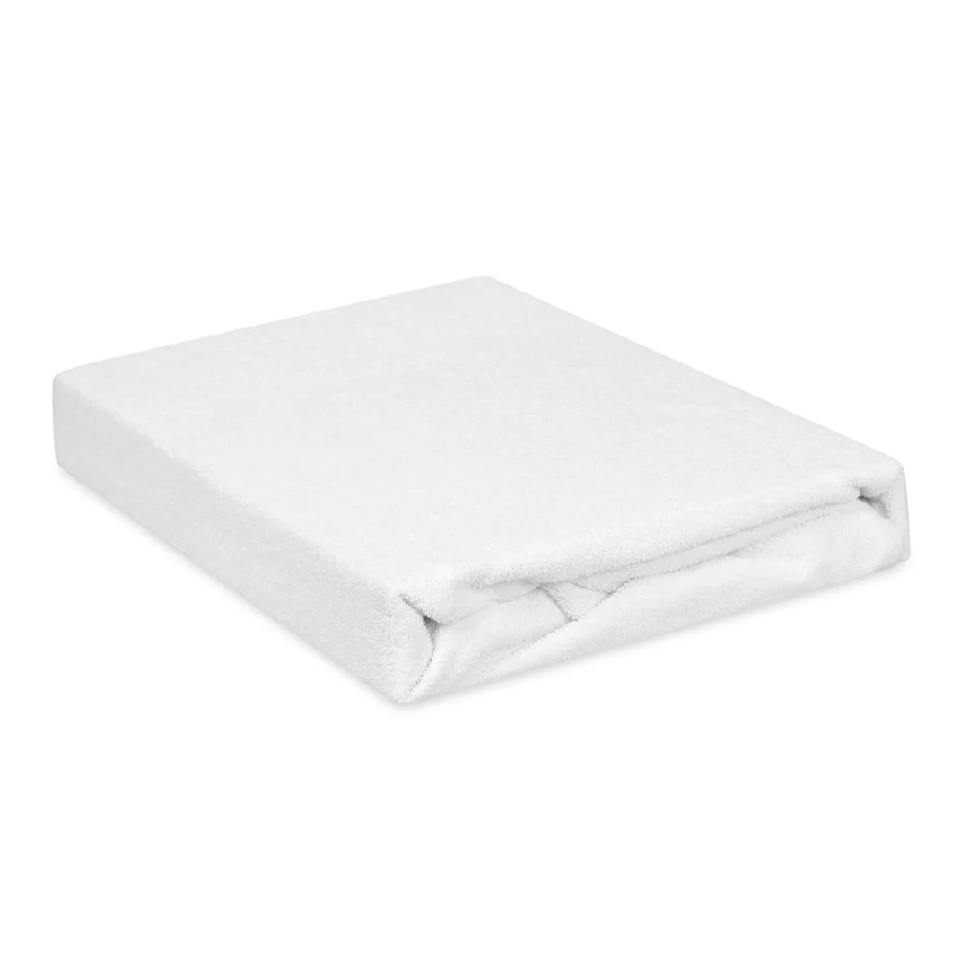 Prześcieradło frotte z gumką 140x200 białe 01 Classic — zdjęcie 10