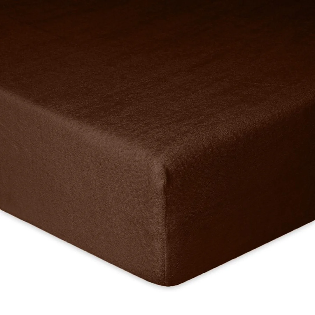 Prześcieradło frotte z gumką 220x200 czekoladowe 18 Classic — zdjęcie 2