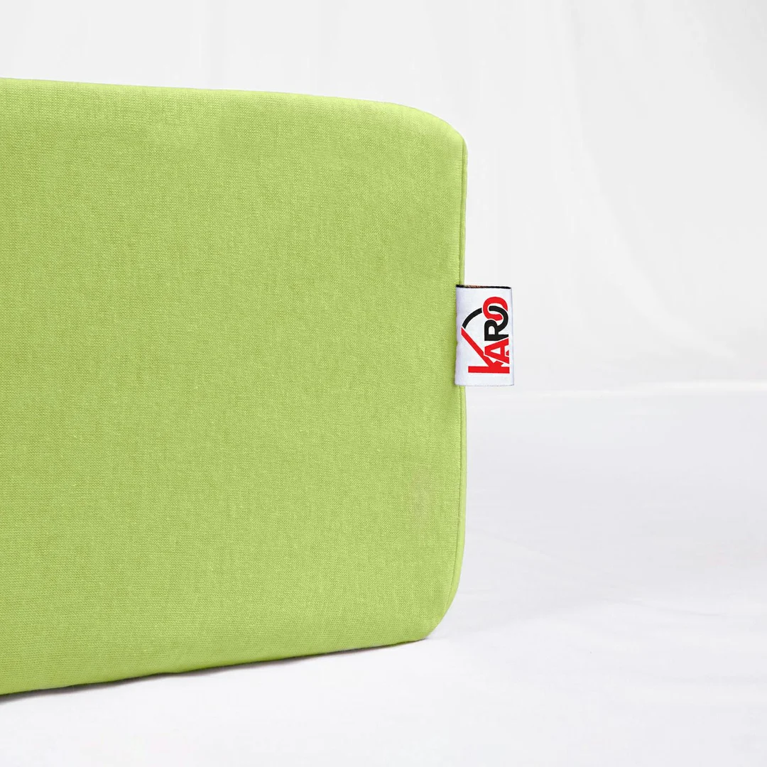 Prześcieradło jersey z gumką 140x200 limonkowe 034 Constance KARO — zdjęcie 3