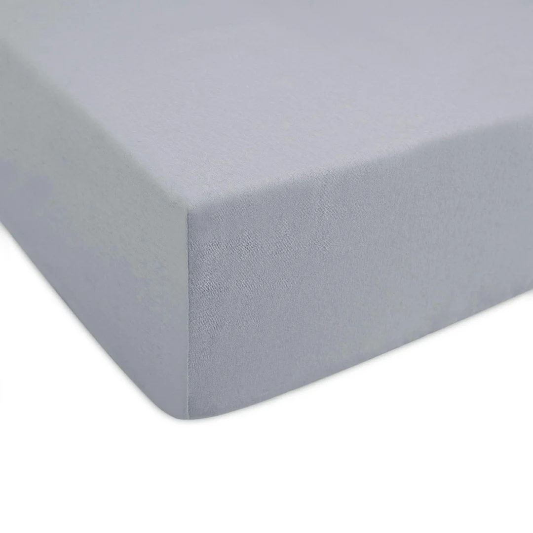 Prześcieradło jersey z gumką 140x200 popielate 024 Constance KARO — zdjęcie 4