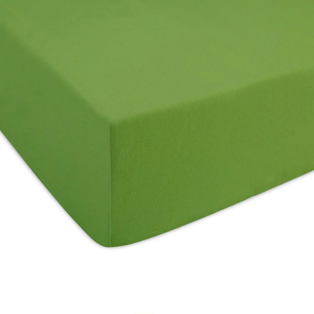 Prześcieradło jersey z gumką 220x200 zielone kaktusowe 033 Constance KARO — zdjęcie 4