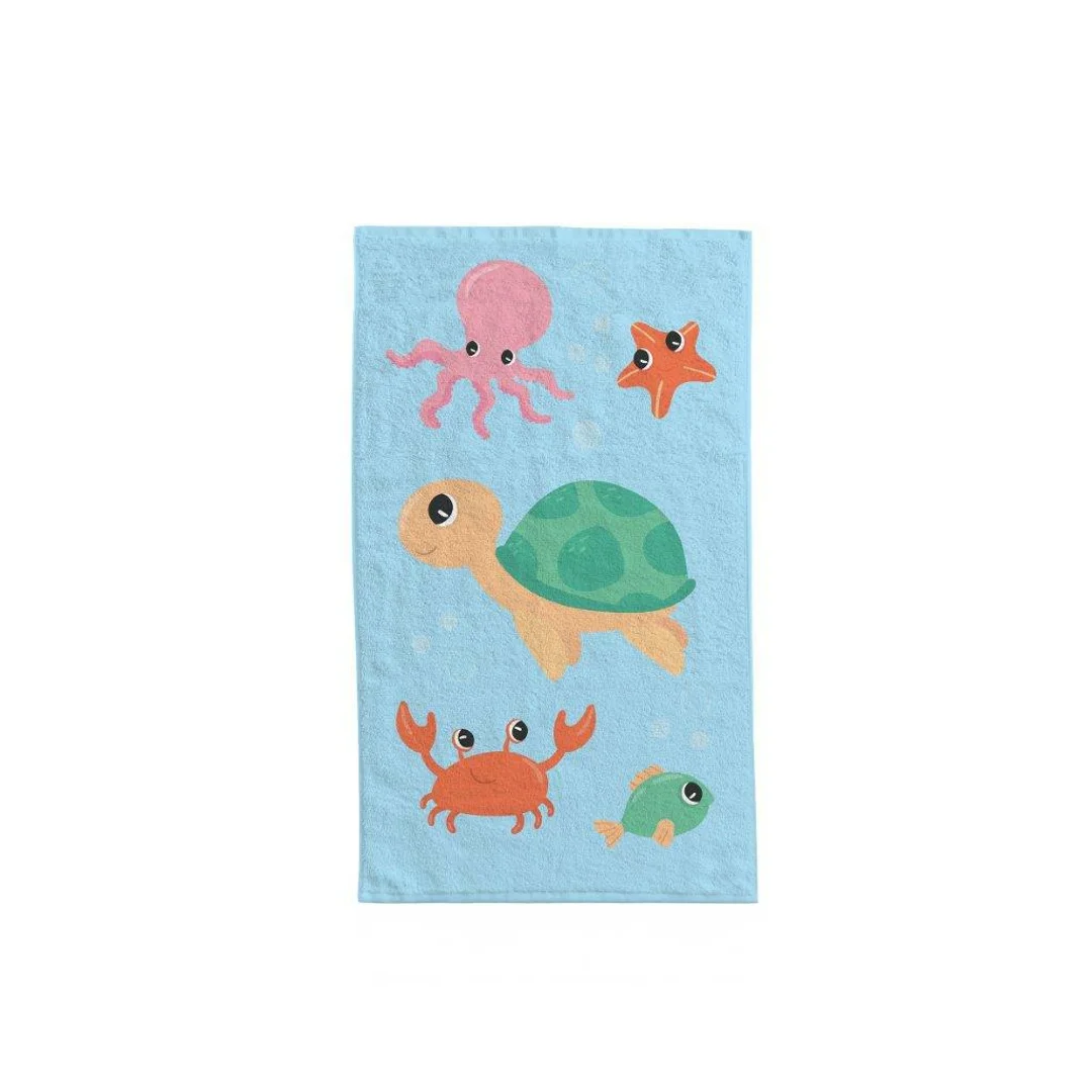 Ręczniczek do przedszkola 30x50 Kids 002 niebieski rafa bawełniany 350g/m2 — zdjęcie 2