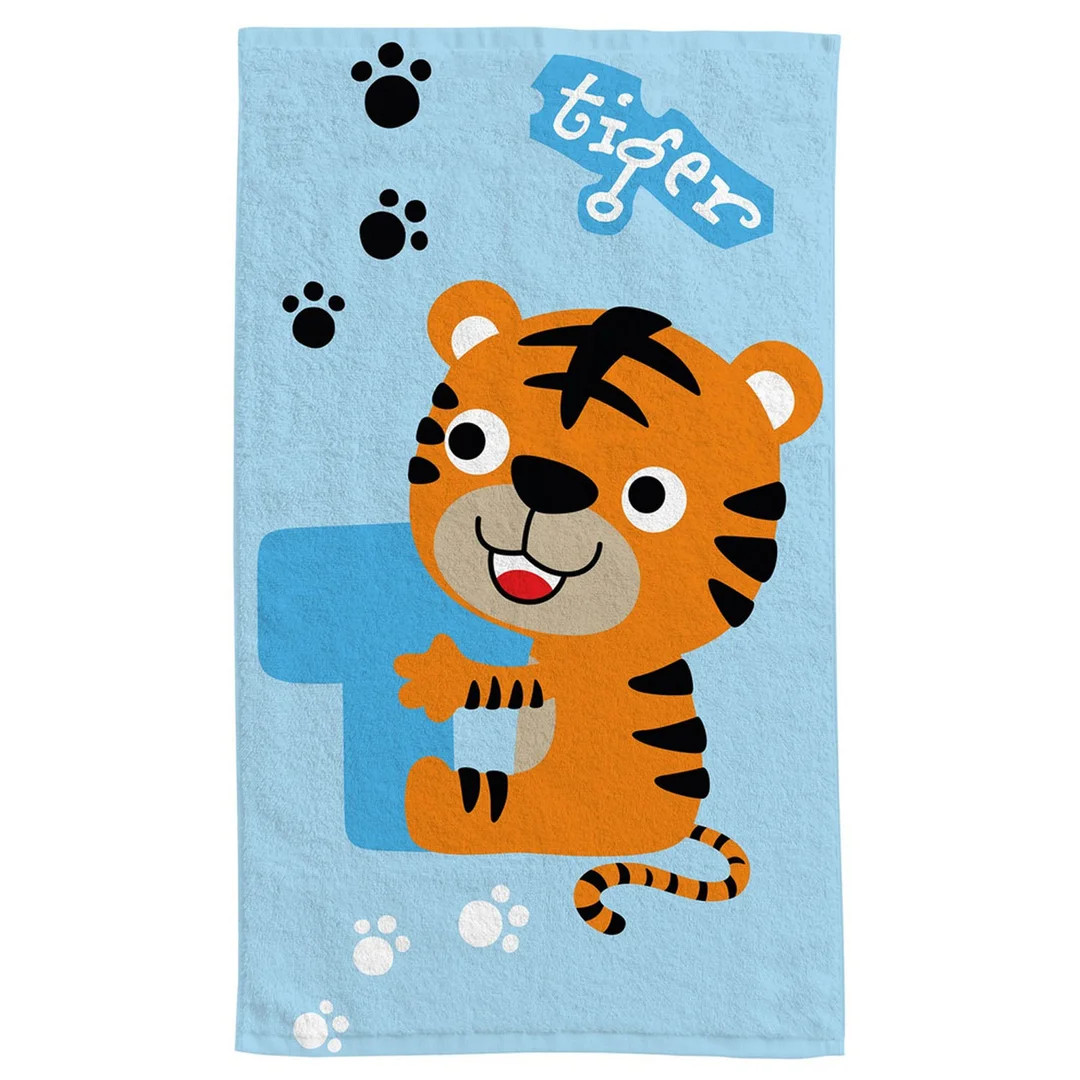 Ręczniczek do przedszkola 30x50 Kids 011 niebieski tugrysek bawełniany 350g/m2 — zdjęcie 4