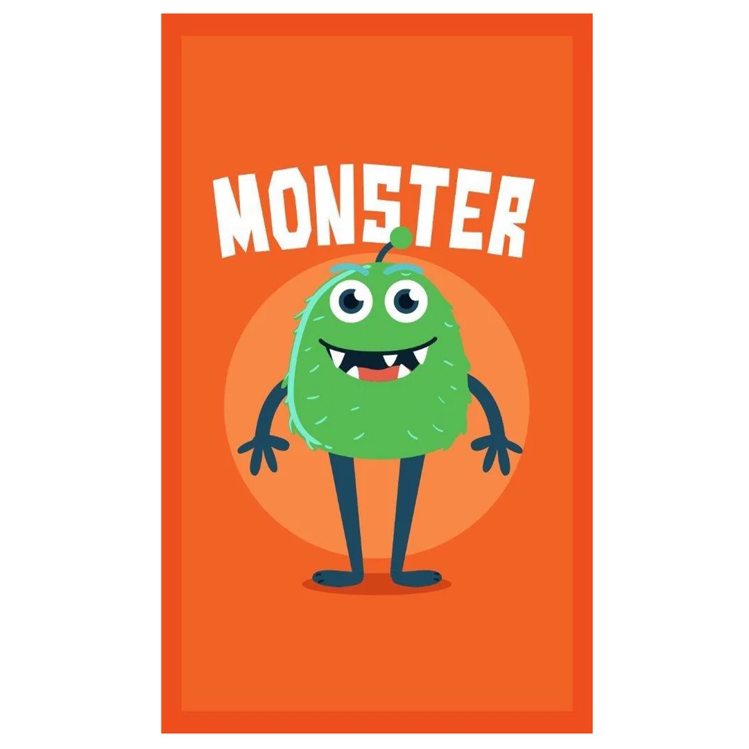 Ręczniczek do przedszkola 30x50 Kids 012 pomarańczowy monster bawełniany 350g/m2 — zdjęcie 2