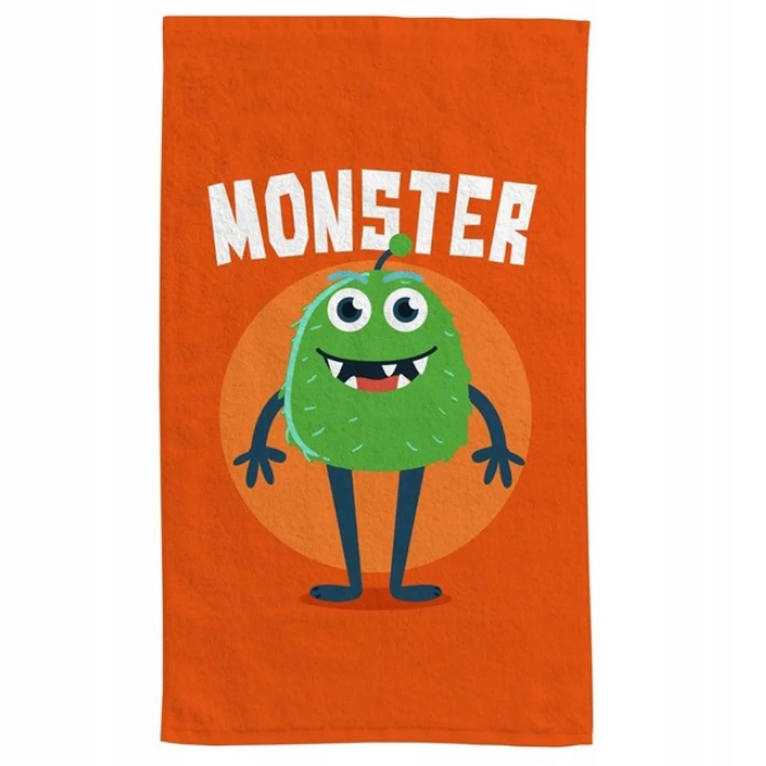 Ręczniczek do przedszkola 30x50 Kids 012 pomarańczowy monster bawełniany 350g/m2 — zdjęcie 4