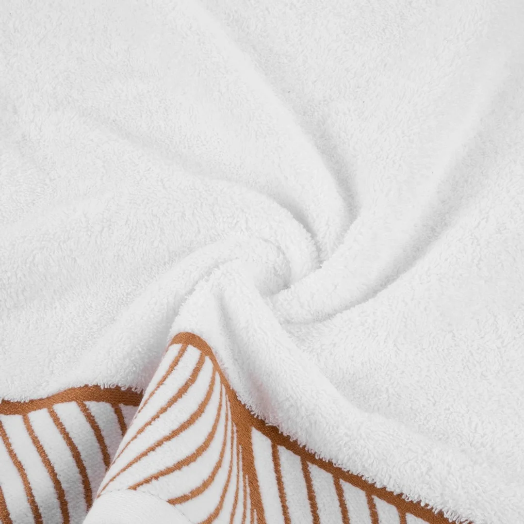 Ręcznik 50x90 Blanca 3 biały liście 500g/2 frotte Limited Collection Eurofirany — zdjęcie 2