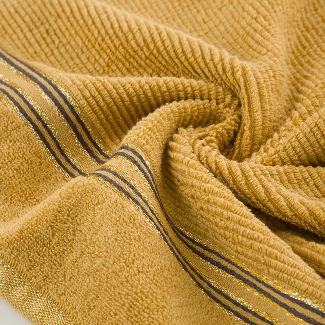 Ręcznik 50x90 Filon 08 musztardowy 530g/m2 Eurofirany — zdjęcie 4