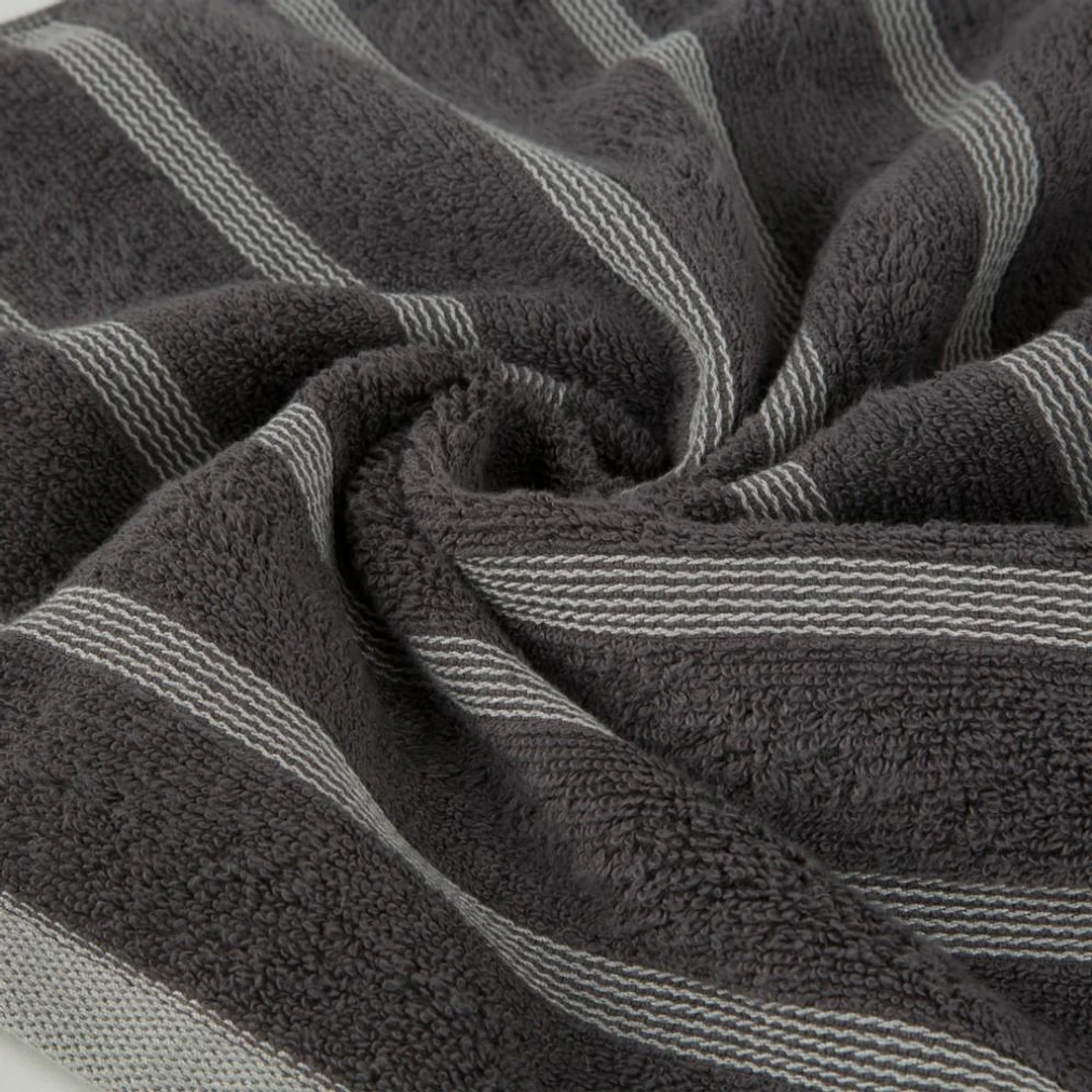Ręcznik 50x90 Isla grafitowy frotte 500 g/m2 Eurofirany — zdjęcie 4