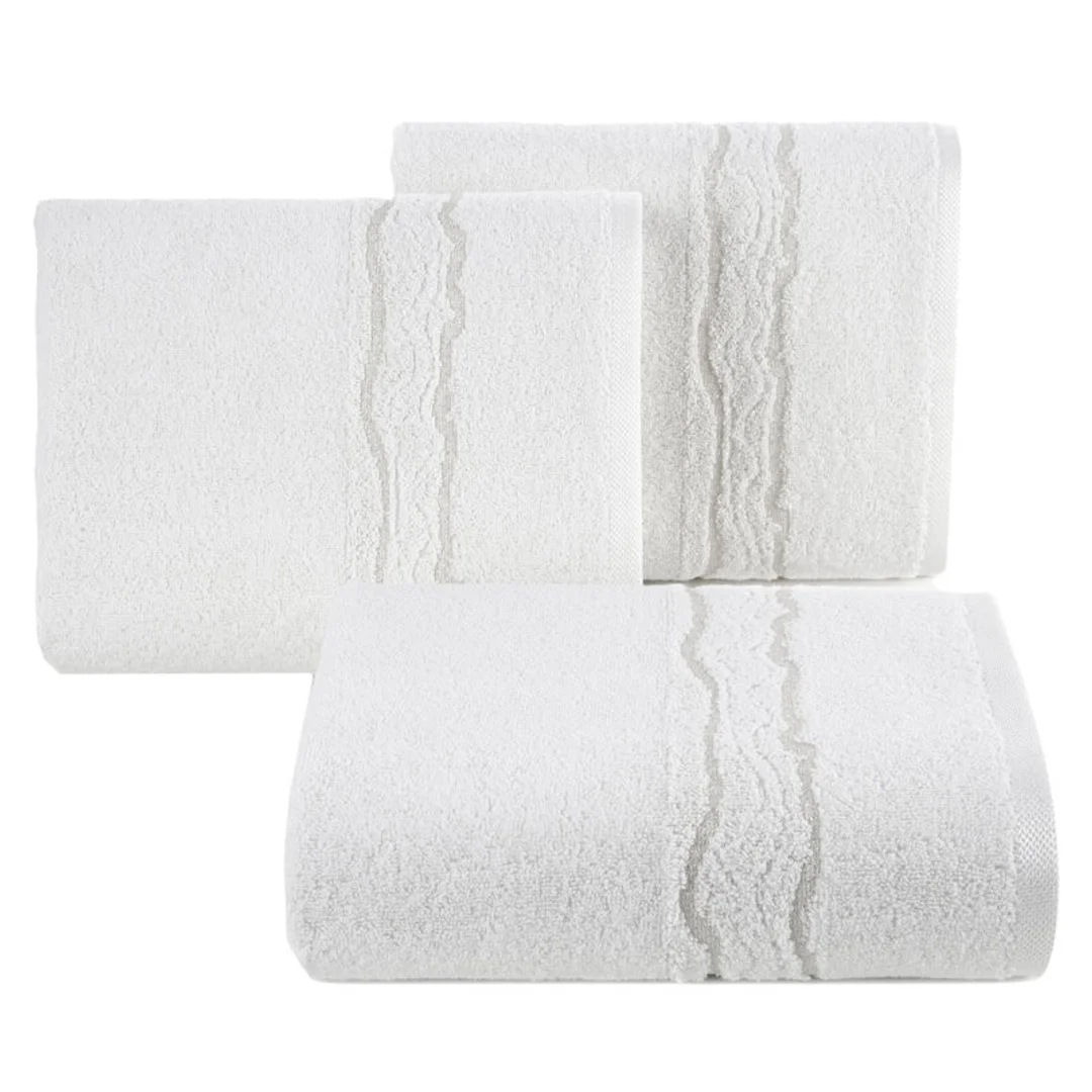 Ręcznik 50x90 Karin 01 biały 500g/m2 Eurofirany — zdjęcie 5