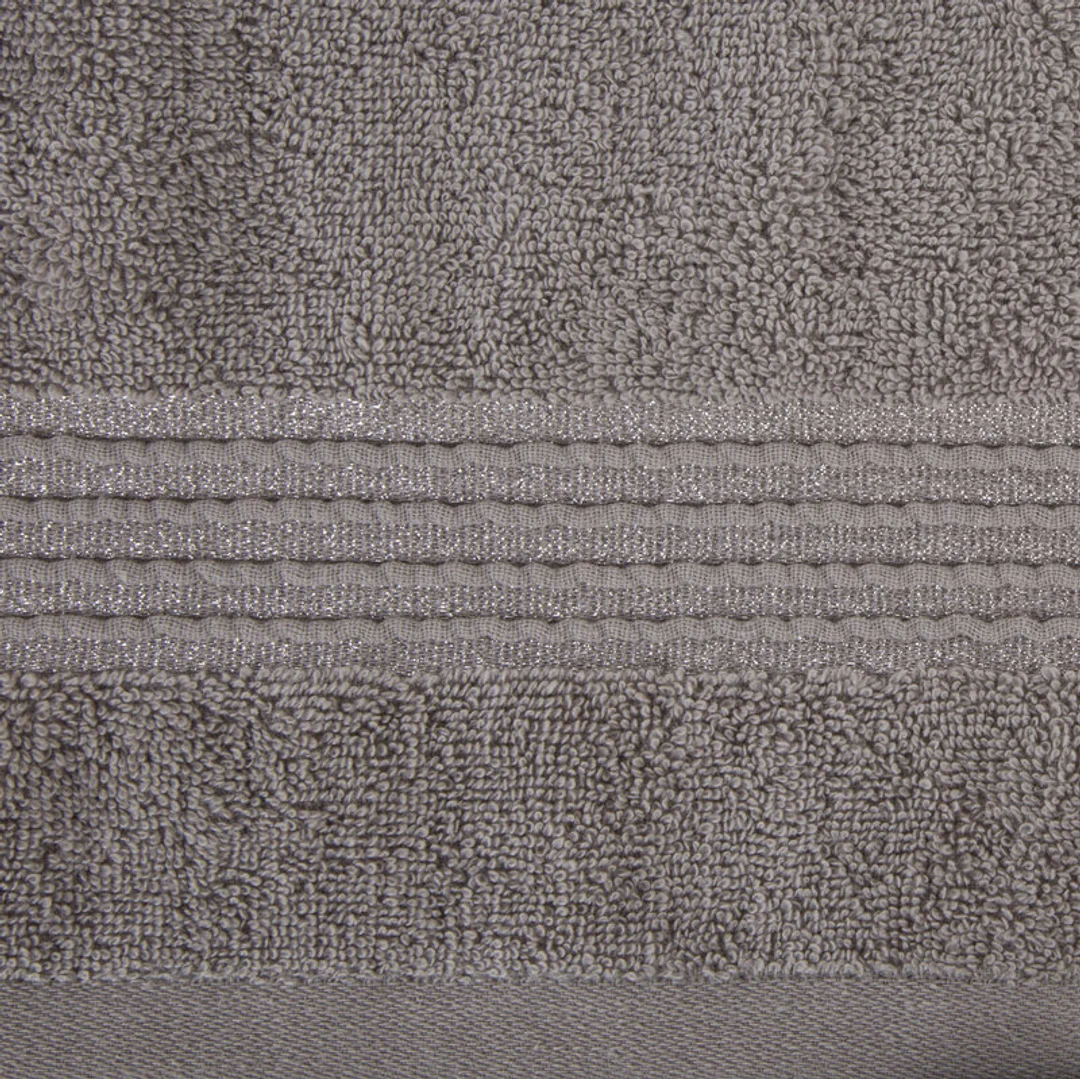 Ręcznik 50x90 Lila 04 szary 500g/m2 Eurofirany — zdjęcie 3