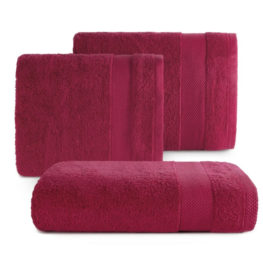 Ręcznik 50x90 Lorita amarantowy frotte 500g/m2 Eurofirany — zdjęcie 2