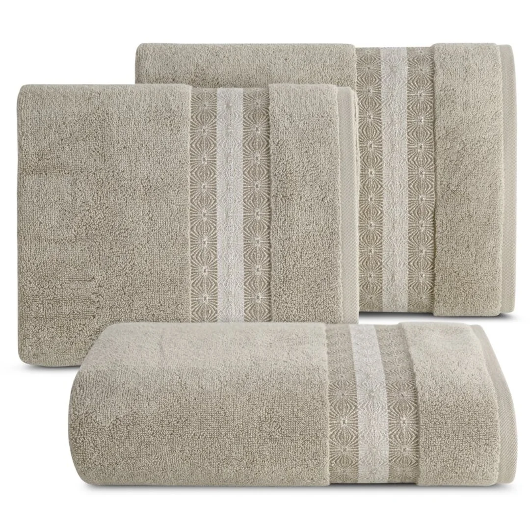 Ręcznik 50x90 Malika beżowy frotte 500g/m2 Eurofirany — zdjęcie 2
