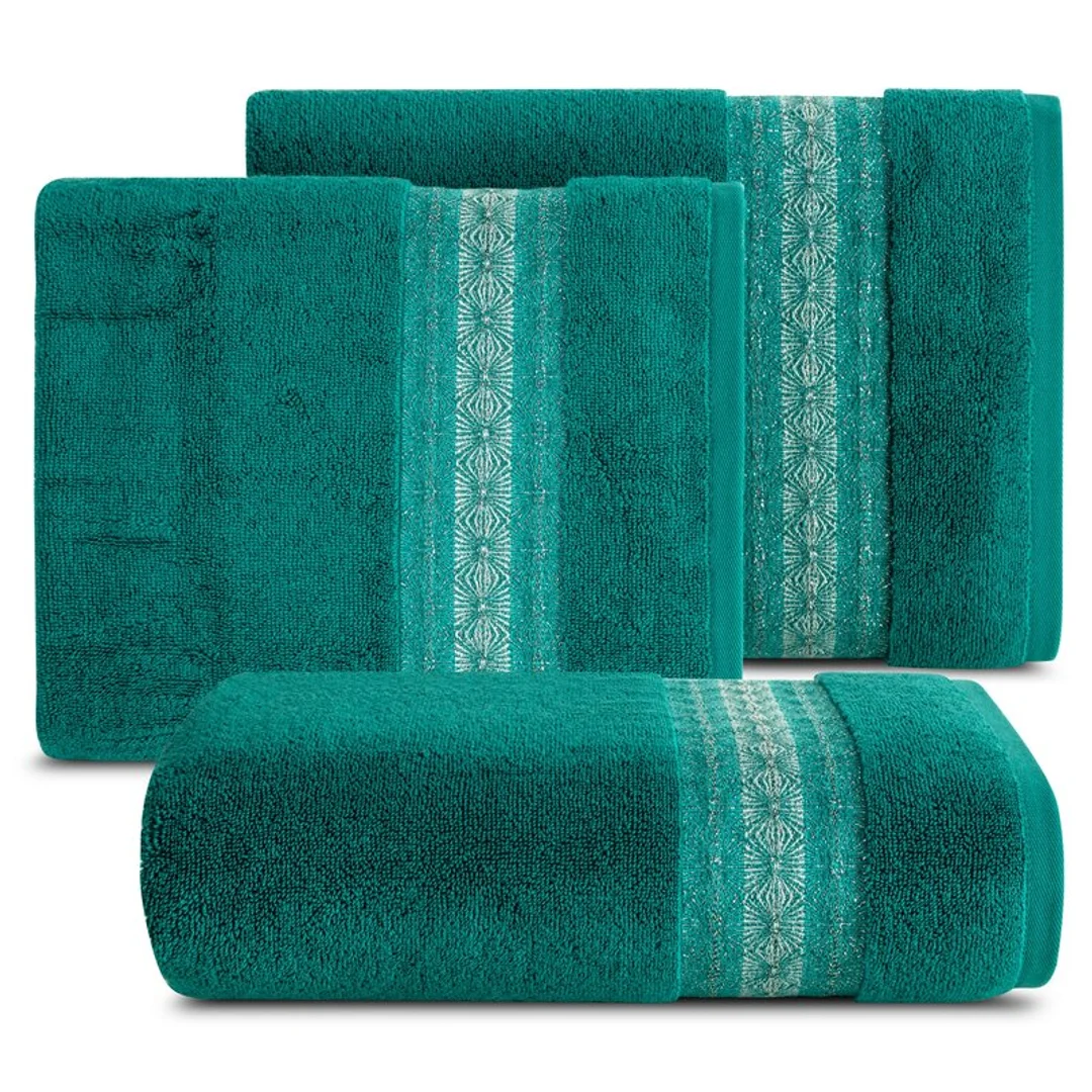 Ręcznik 50x90 Malika turkusowy frotte 500g/m2 Eurofirany — zdjęcie 2
