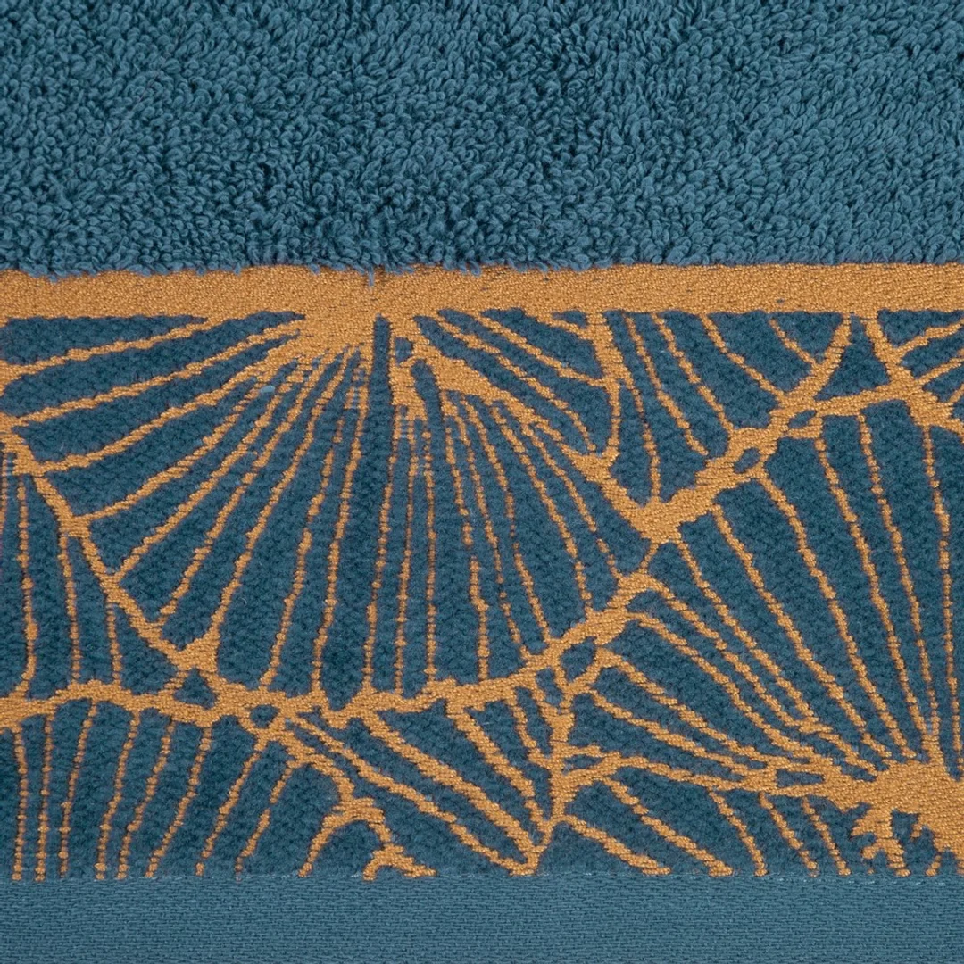 Ręcznik 50x90 Musa 3 granatowy liście miłorzębu 500g/2 frotte Limited Collection Eurofirany — zdjęcie 3