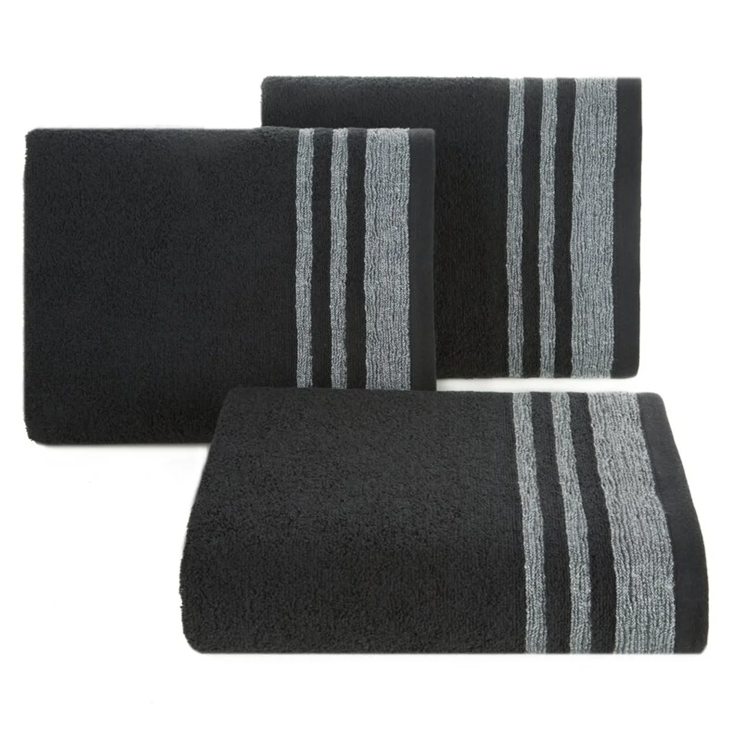 Ręcznik 70x140 Mery 10 czarny 500g/m2 Eurofirany — zdjęcie 2