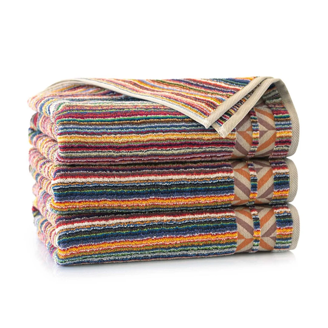 Ręcznik 70x140 Peru wielokolorowy 01 paski frotte 500 g/m2 9152 Zwoltex — zdjęcie 2