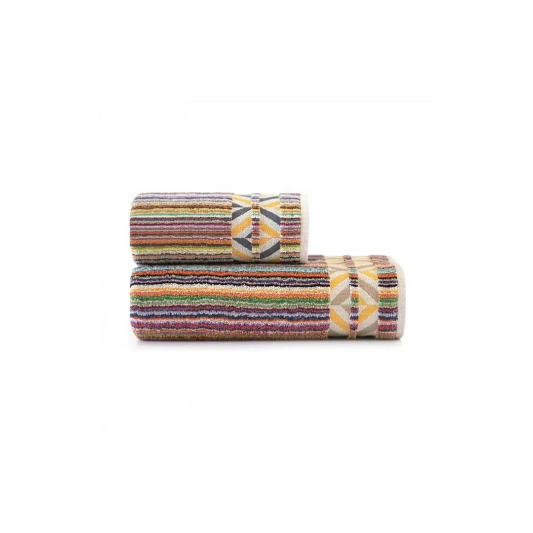 Ręcznik 70x140 Peru wielokolorowy 01 paski frotte 500 g/m2 9152 Zwoltex — zdjęcie 5
