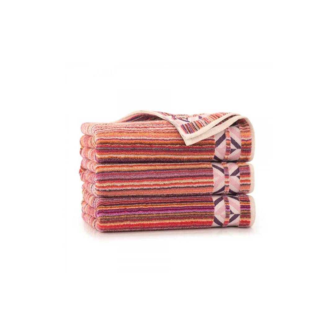 Ręcznik 70x140 Peru wielokolorowy 02 paski frotte 500 g/m2 9152 Zwoltex — zdjęcie 4