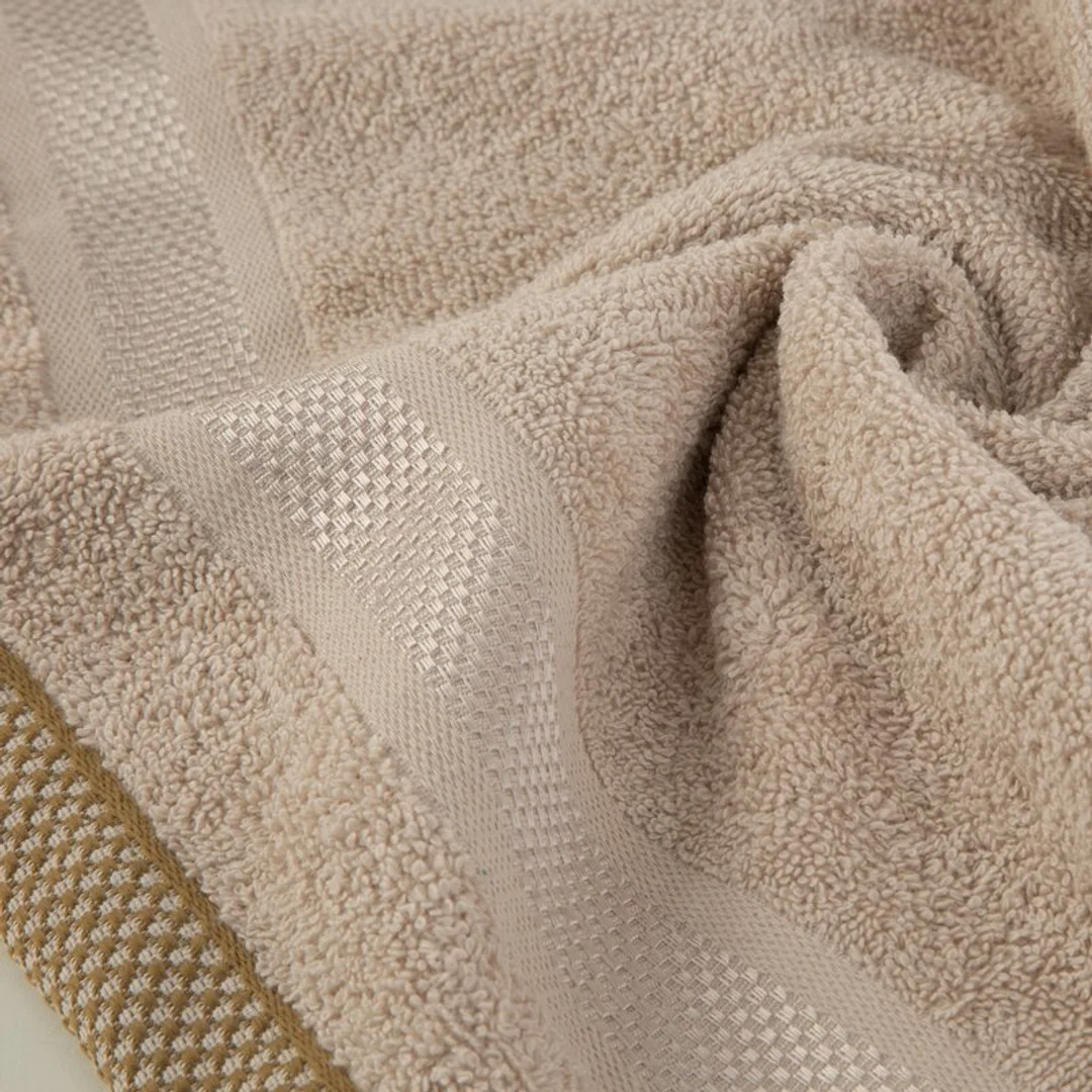 Ręcznik Abbie 100x150 beżowy 500 g/m2 frotte bawełniany Eurofirany — zdjęcie 3
