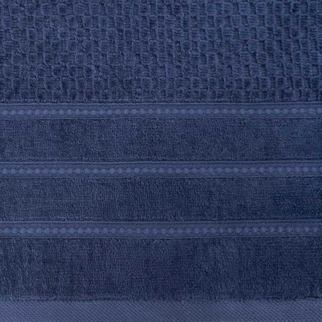 Ręcznik Adore 50x90 granatowy o strukturze krateczki 500 g/m2 Eurofirany — zdjęcie 2