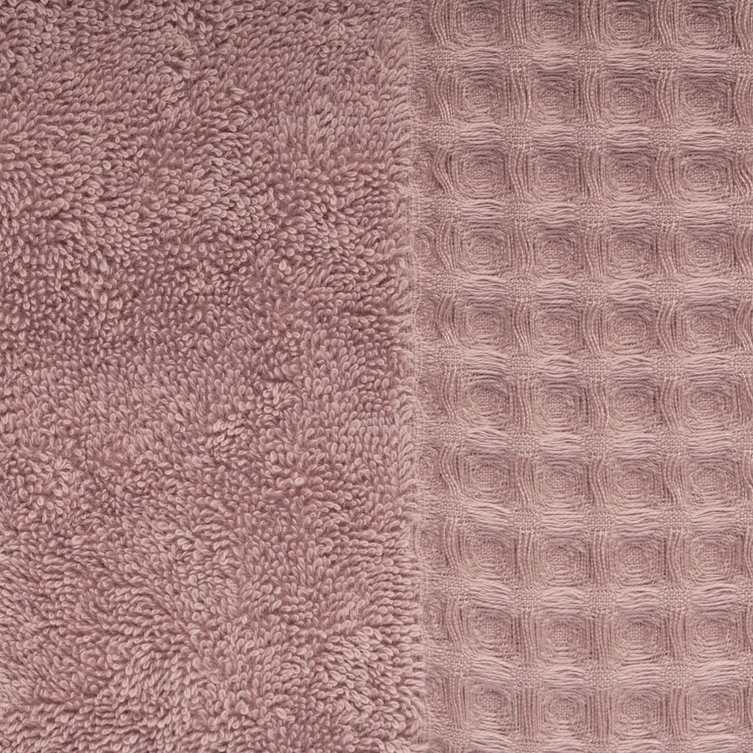 Ręcznik Avinion 70x140 liliowy frotte z ozdobną bordiurą z wzorem wafla 500 g/m2 Terra Collection Eurofirany — zdjęcie 3