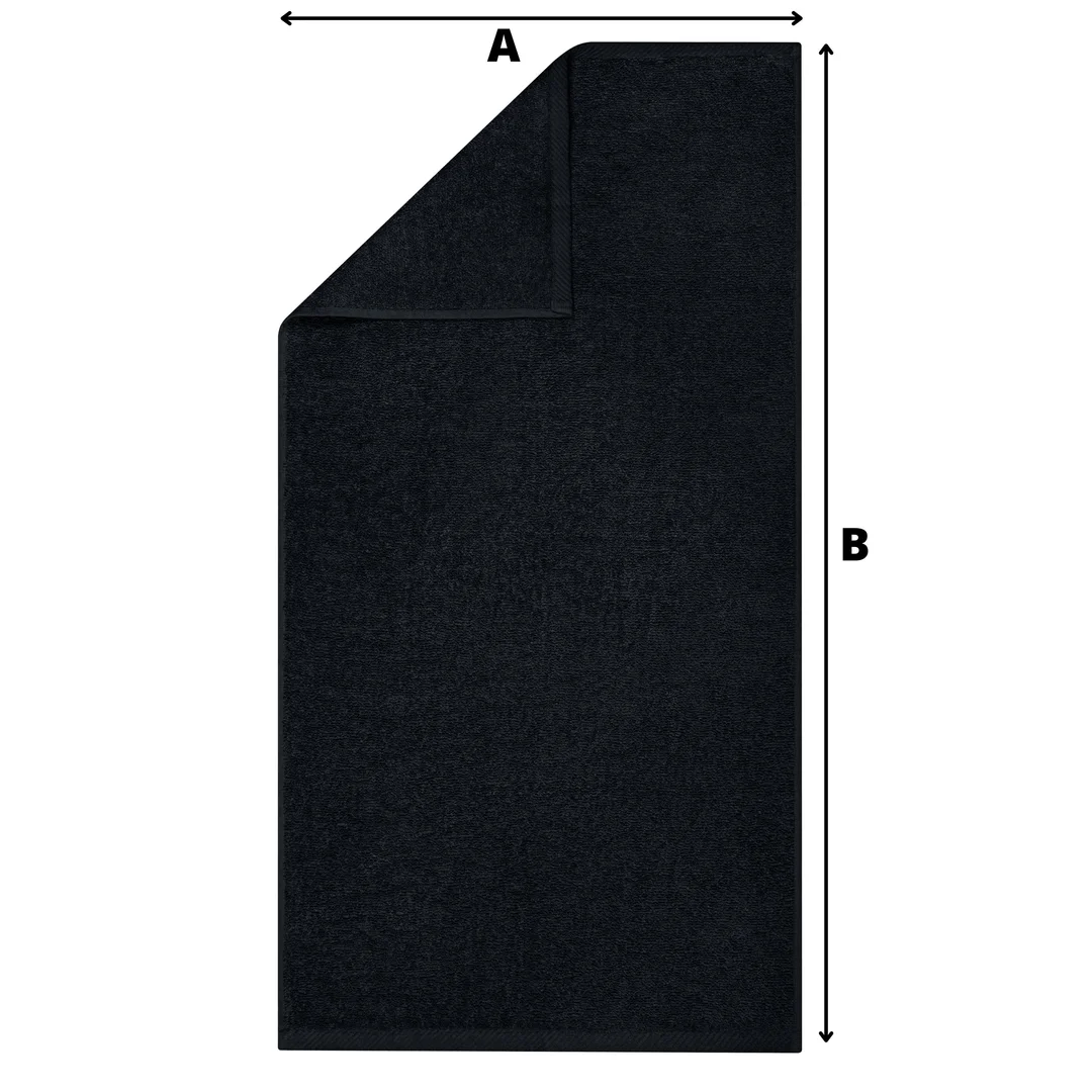 Ręcznik Bari 70x140 czarny frotte 500 g/m2 — zdjęcie 6