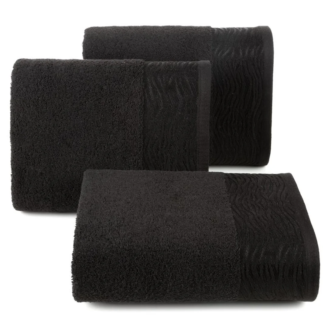 Ręcznik Dafne 50x90 czarny frotte 500 g/m2 Eurofirany — zdjęcie 3