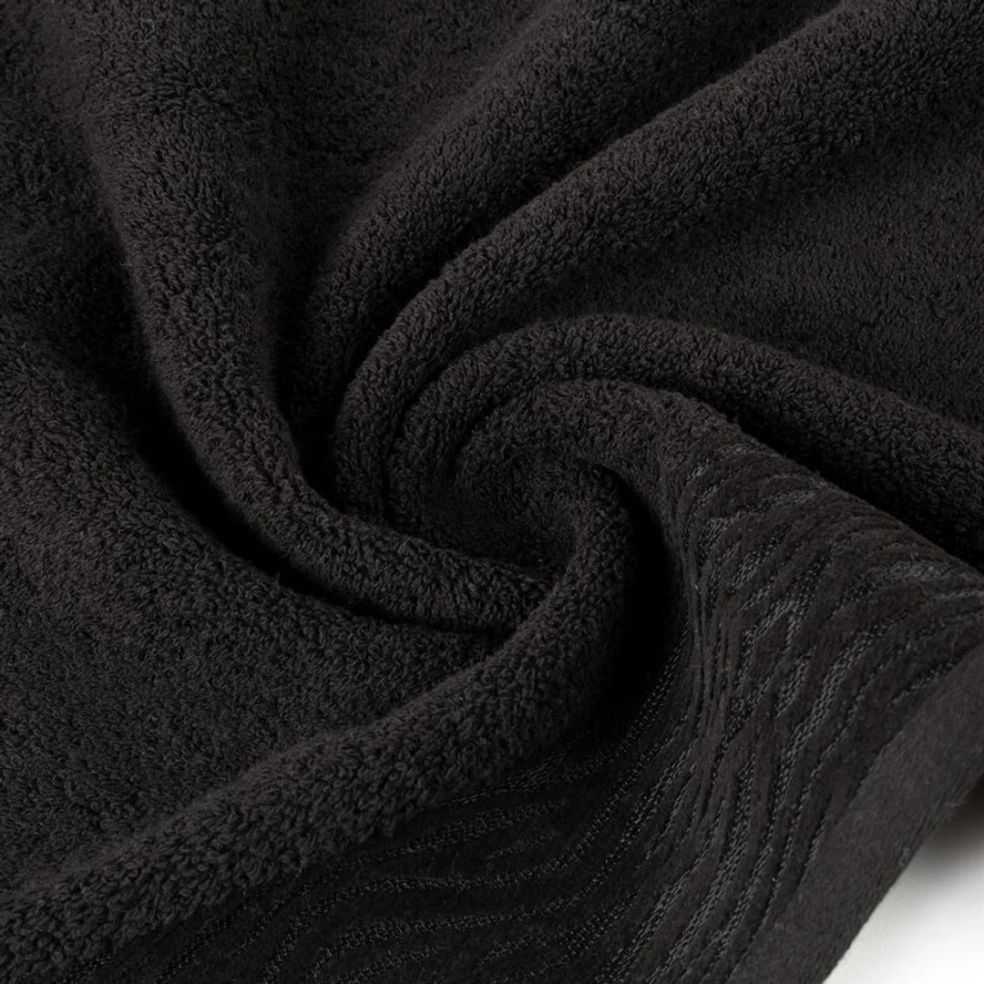 Ręcznik Dafne 50x90 czarny frotte 500 g/m2 Eurofirany — zdjęcie 4