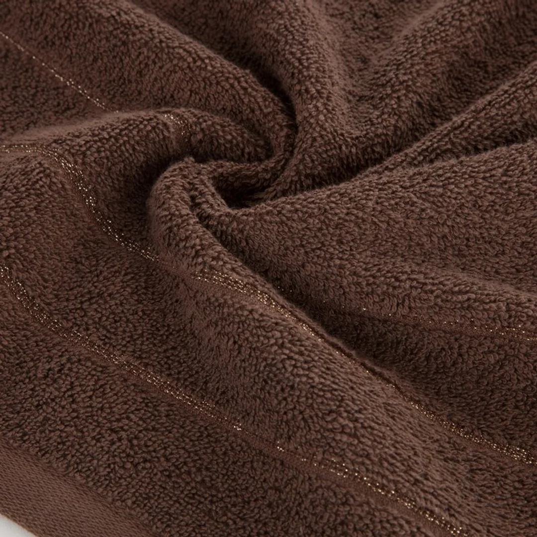 Ręcznik Dali 70x140 brązowy ciemny frotte 500g/m2 Eurofirany — zdjęcie 3