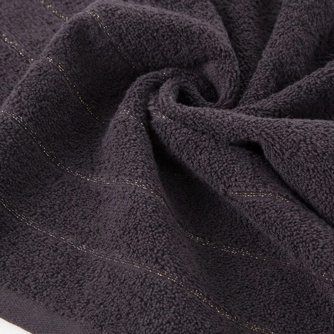 Ręcznik Dali 70x140 czarny frotte 500g/m2 Eurofirany — zdjęcie 3