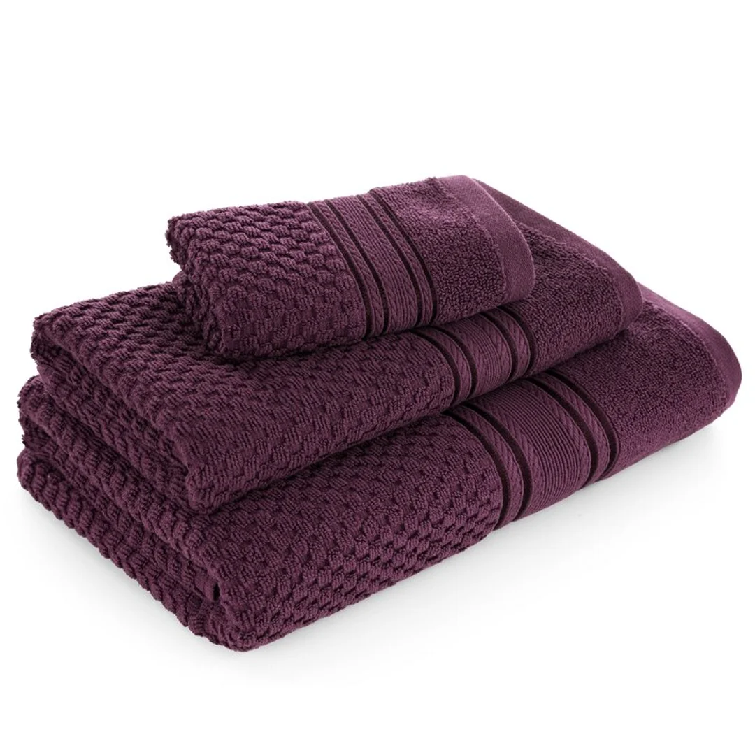 Ręcznik Davos 9 30x50 fioletowy ciemny frotte 500 g/m2 Eurofirany — zdjęcie 2