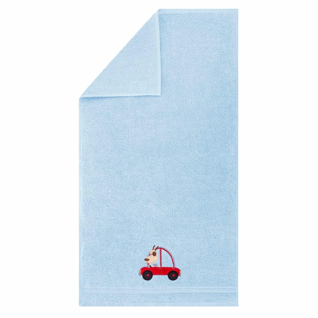 Ręcznik dziecięcy 30x50 Psiak niebieski Baby — zdjęcie 2