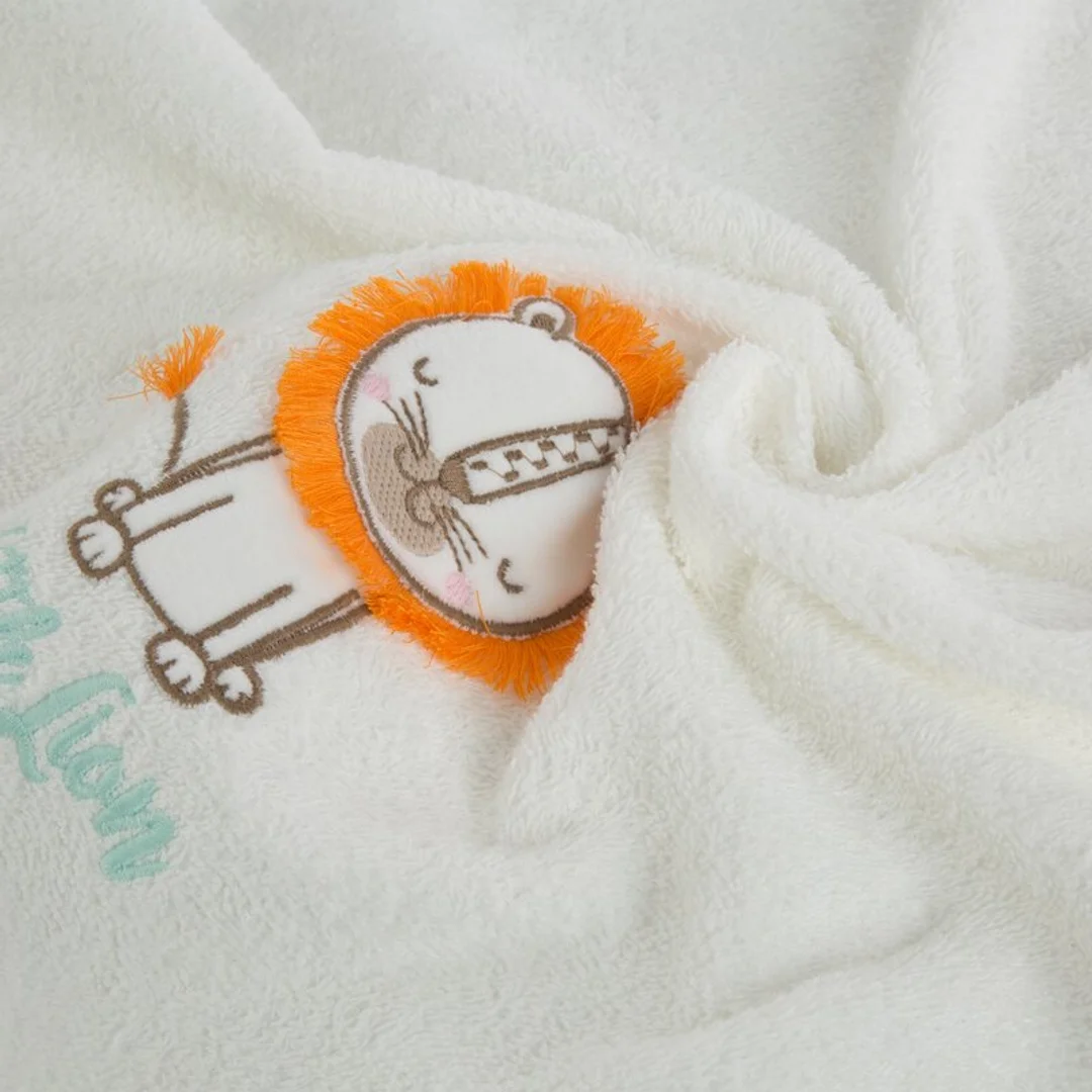 Ręcznik dziecięcy 50x90 Baby 45 biały lew 450g/m2 Eurofirany — zdjęcie 3