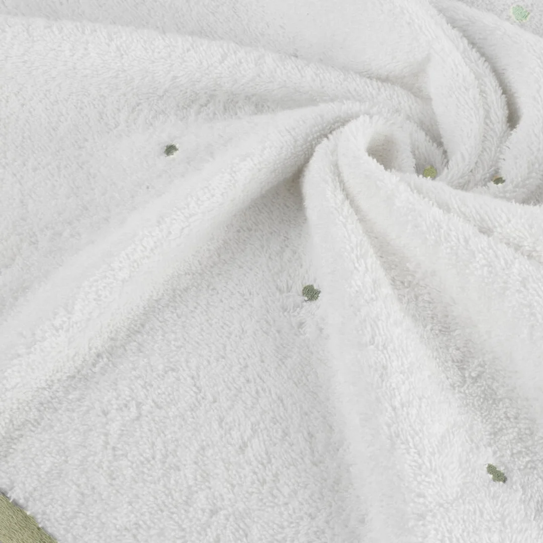 Ręcznik dziecięcy 50x90 Baby 60 biały miętowy Serca 480g/m2 Eurofirany — zdjęcie 2