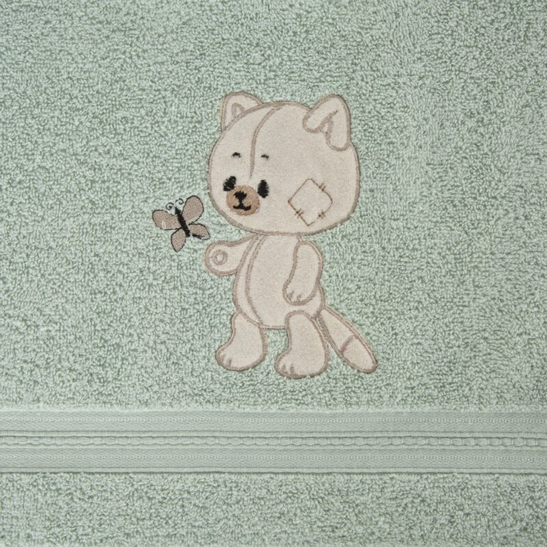 Ręcznik dziecięcy 50x90 Baby 66 miętowy Miś 450g/m2 Eurofirany — zdjęcie 2