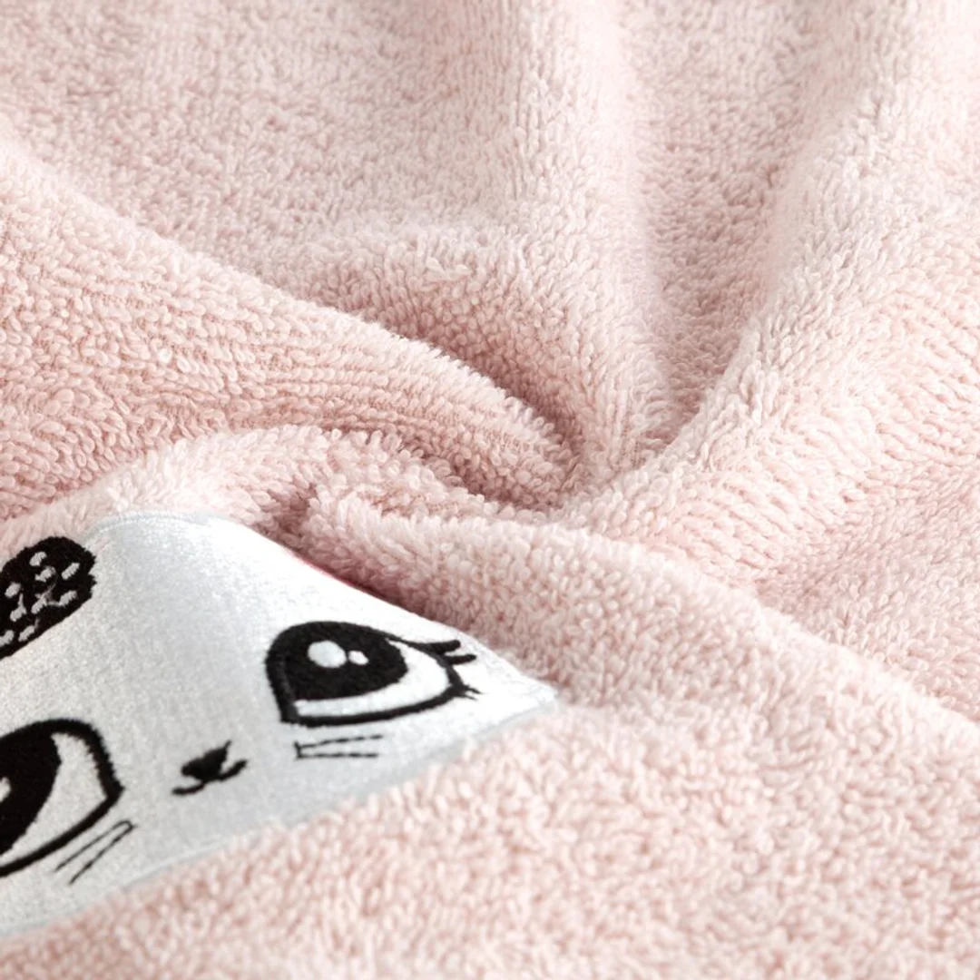 Ręcznik dziecięcy 50x90 Baby 72 różowy kotek 450 g/m2 Eurofirany — zdjęcie 3
