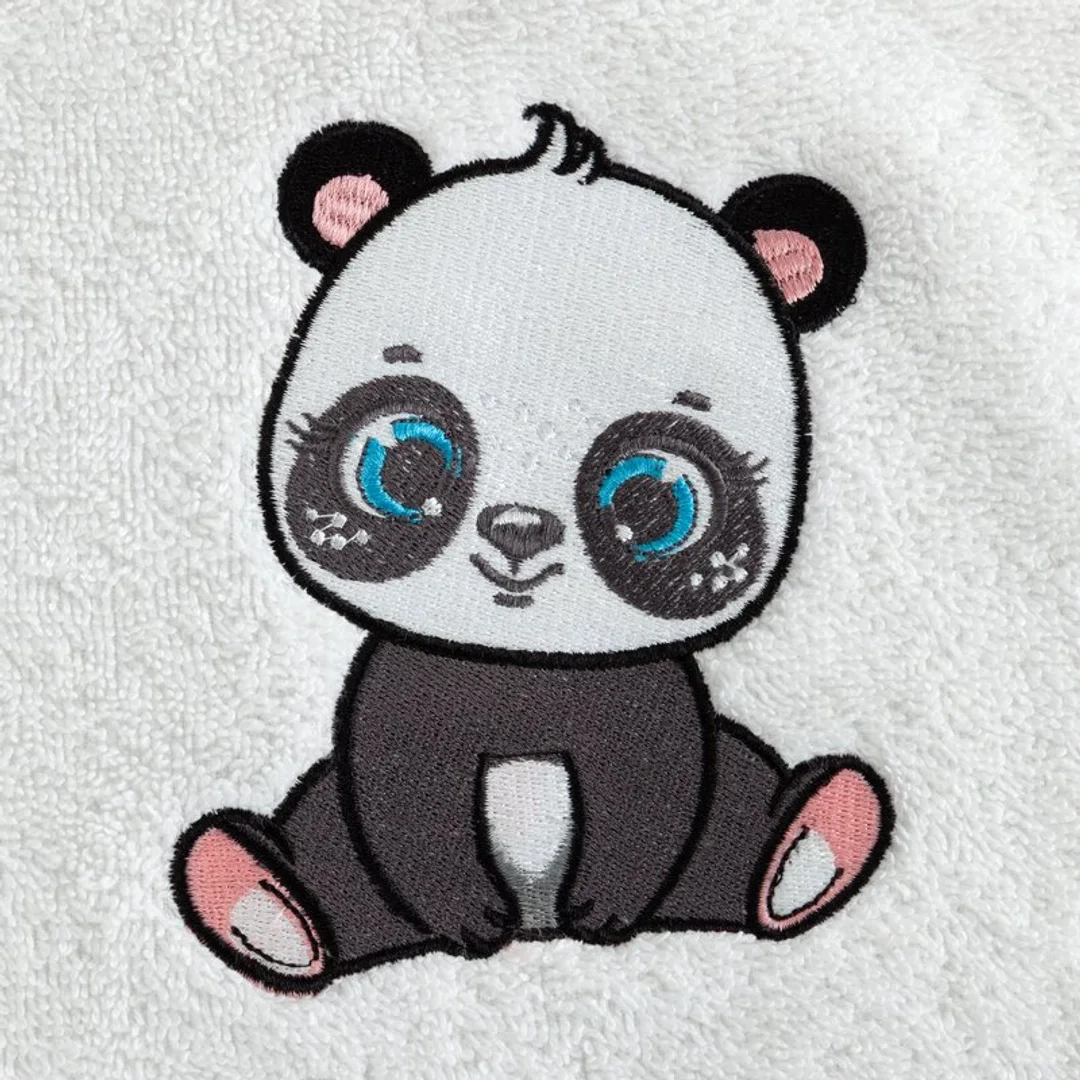 Ręcznik dziecięcy 70x140 Baby 73 biały panda 450 g/m2 Eurofirany — zdjęcie 2