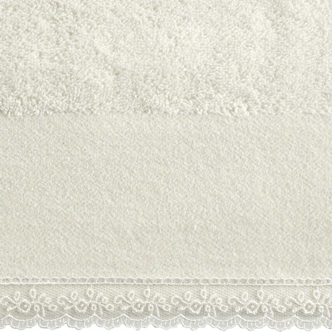 Ręcznik Emi 70x140 kremowy 02 zdobiony bordiurą frotte 500 g/m2 Eurofirany — zdjęcie 2