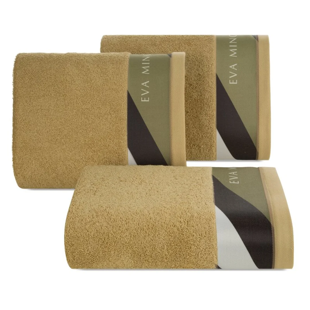 Ręcznik Eva 1 70x140 beżowy frotte 485 g/m2 frotte Eva Minge Eurofirany — zdjęcie 4