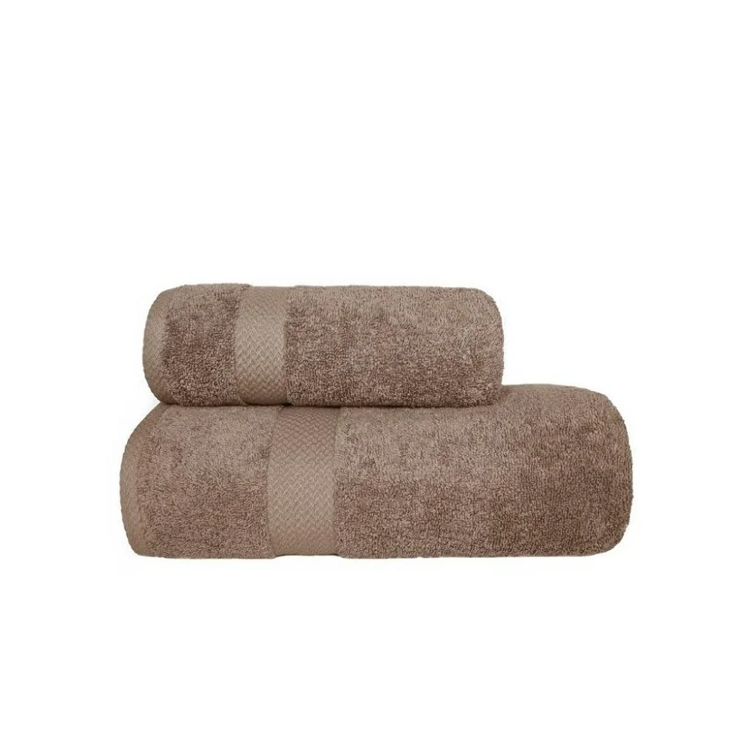 Ręcznik Fashion 70x140 beżowy 550g/m2 z bordiurą frotte bawełniany jednobarwny — zdjęcie 3