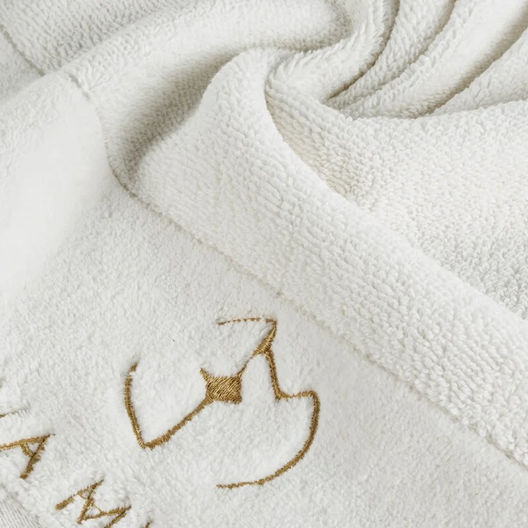 Ręcznik Gaja 70x140 kremowy frotte 550 g/m2 frotte Eva Minge Eurofirany — zdjęcie 3