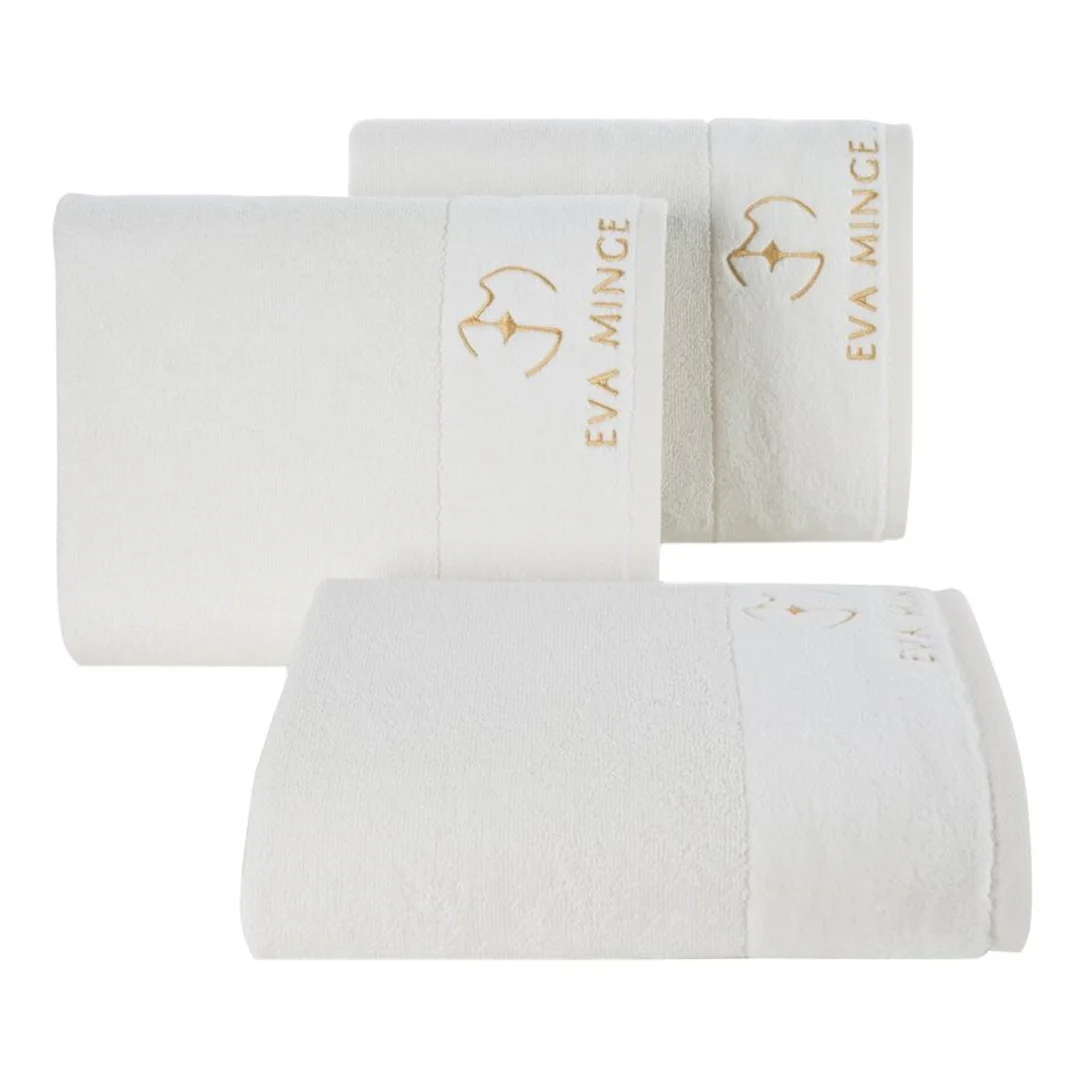 Ręcznik Gaja 70x140 kremowy frotte 550 g/m2 frotte Eva Minge Eurofirany — zdjęcie 4