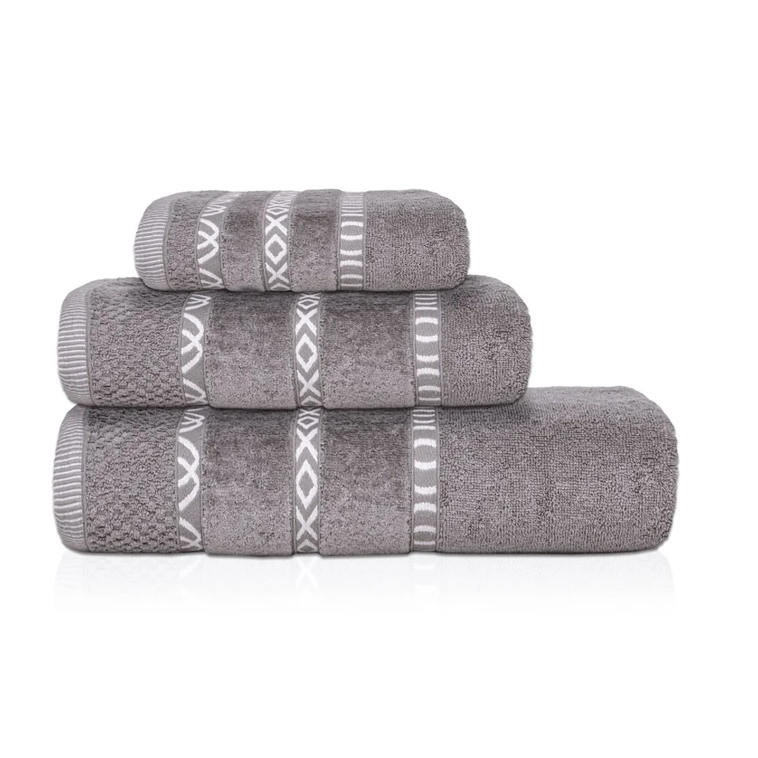 Ręcznik Gino 30x50 popielaty 550g/m2 frotte — zdjęcie 3